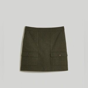 MadeWell Wool-Blend Cargo Mini Skirt Size 8